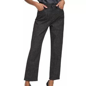 Karl Lagerfeld Black Straight Leg Jeans